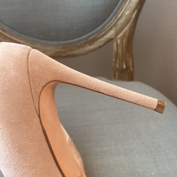 Stuart Weitzman 100mm Pink Suede Pumps Size 9 1/2 - Picture 12 of 13